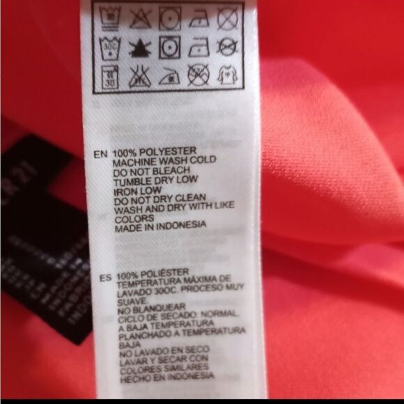 FOREVER 21 BACKLESS CORAL ROMPER SZ.S EUC - Picture 6 of 6